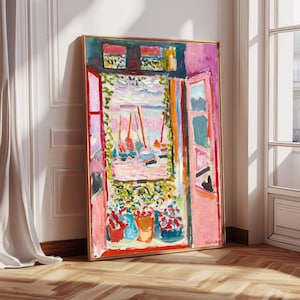 Henri Matisse Open Window | Modern Fauvism Painting | Colorful Abstract Art Print | Printable Wall Art Download