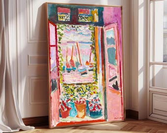 Henri Matisse Open Window Print | Colorful Fauvism Art (Digital Download)