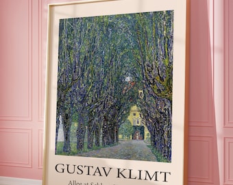 Gustav Klimt Allee Schloss Kammer 1910 Print (Digital Download)