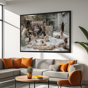 Lawrence Alma-Tadema &#39;The Women of Amphissa&#39; Canvas Painting - Classical Masterpiece Reproduction - Exquisite Gift for Art Lovers