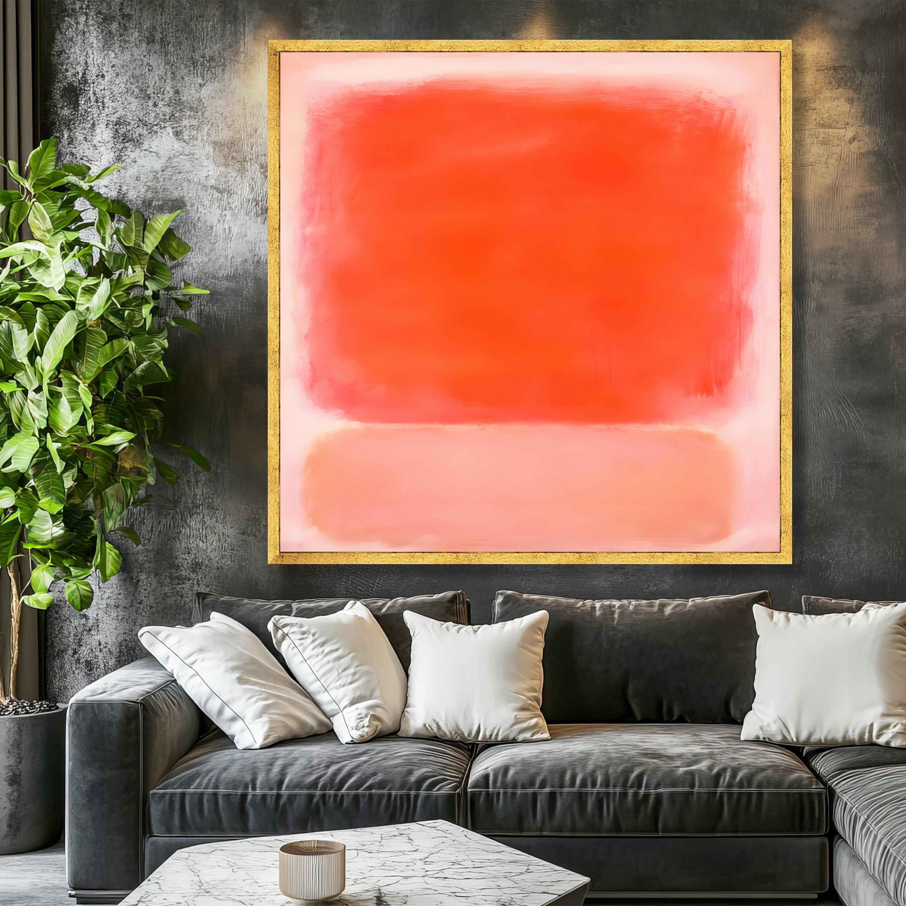 Mark Rothko Rt Mark Rothko Canvas Art Print, Abstract Red and Pink Color Field Wall ...