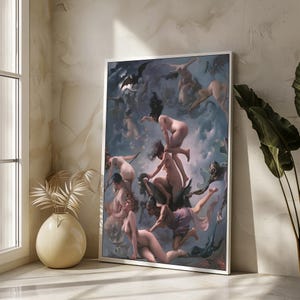 Luis Ricardo Falero - Witches Going to Their Sabbath - 19th Century Occult Art on Canvas - Perfect Gift for Gothic Art Lovers
