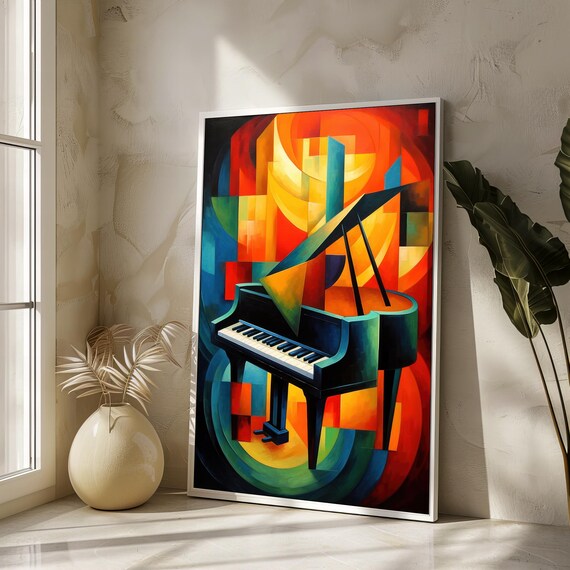 アート・デザイン・音楽 PTNA PIANO STEP 1 Vibrant Abstract Piano: Bold and Colorful Music-inspired Art for