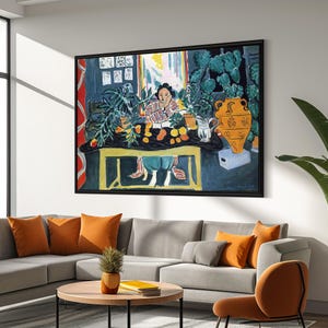 Henri Matisse &#39;The Painter&#39;s Studio&#39; Canvas Painting - Vibrant Still Life - Perfect Art Gift for Interior Design Enthusiasts
