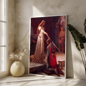The Accolade by Edmund Blair Leighton - Majestic Medieval Canvas Painting - Iconic Art for Timeless Home Decor and Gifts