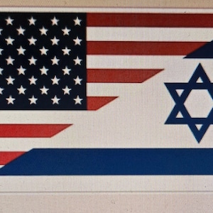 Bandiera USA Israele 3'X5' ROUGH TEX® 100D