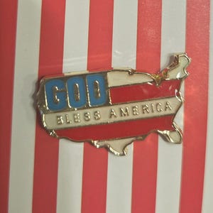 God Bless America lapel pin