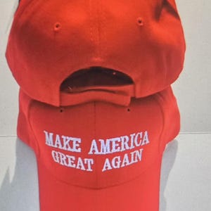 Make America Great Again Red Embroidered Cap