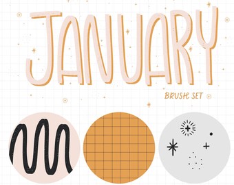 January Mini Brush Set for Procreate