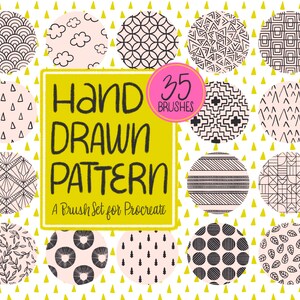 Hand Drawn Pattern Procreate Brush Set