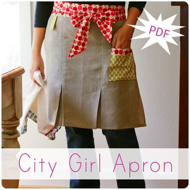 City Girl Apron Pattern - Etsy