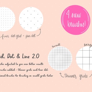 Grid, Dot & Line Procreate Brush Set image 9