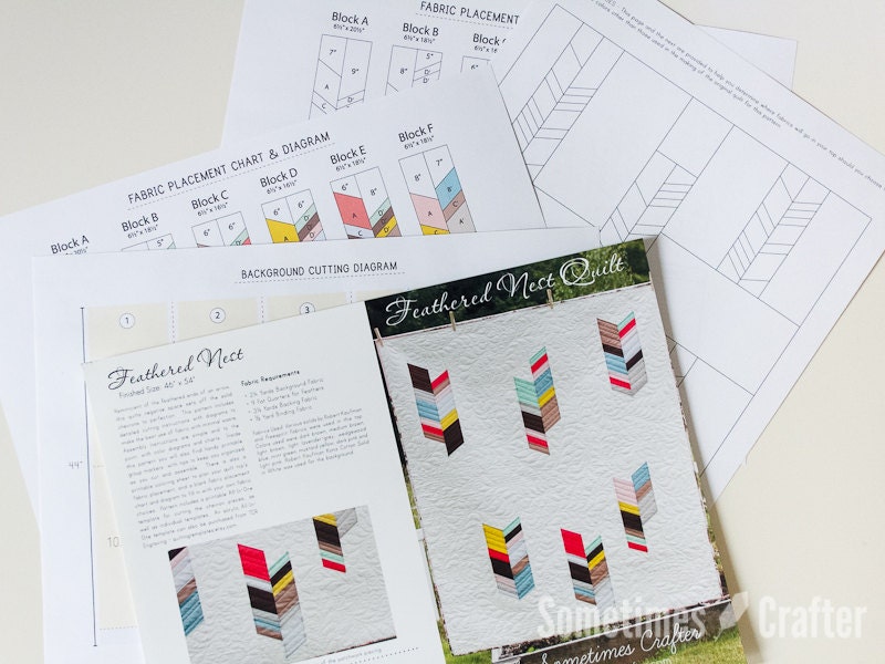 Nested Quilt Pattern Feathered Nest Quilt Pattern // PDF - Etsy Canada