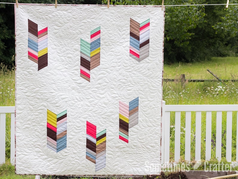 Nested Quilt Pattern Feathered Nest Quilt Pattern // PDF - Etsy