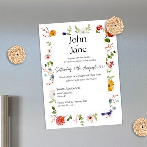 Bloom Wedding Invite | Fully Editable Template | Canva Template | 5x7 | Digital Template