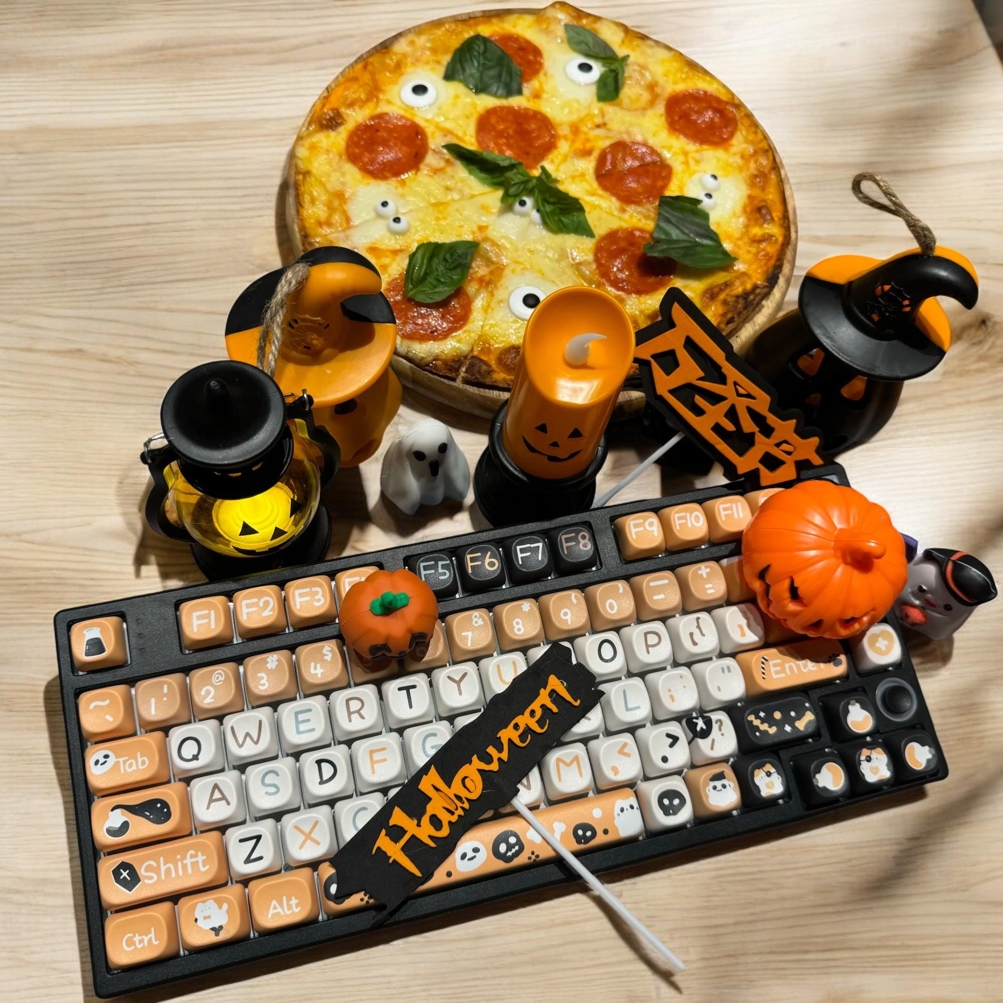 ハロウィン　キー Halloween Keycaps | XOA Profile Keycap Set | PBT Material