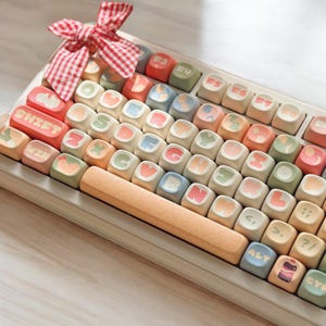 Instant Noodle Keycaps | MOA Profile Keycap Set | PBT Material | Keycaps For MX Switch | Keycaps GMk Clone Artisan Keycap Set