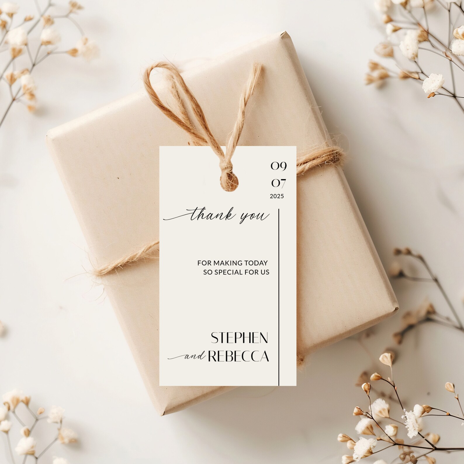 Minimalist Wedding Favor Tag Printable Wedding Gift Tags Printable Tags ...