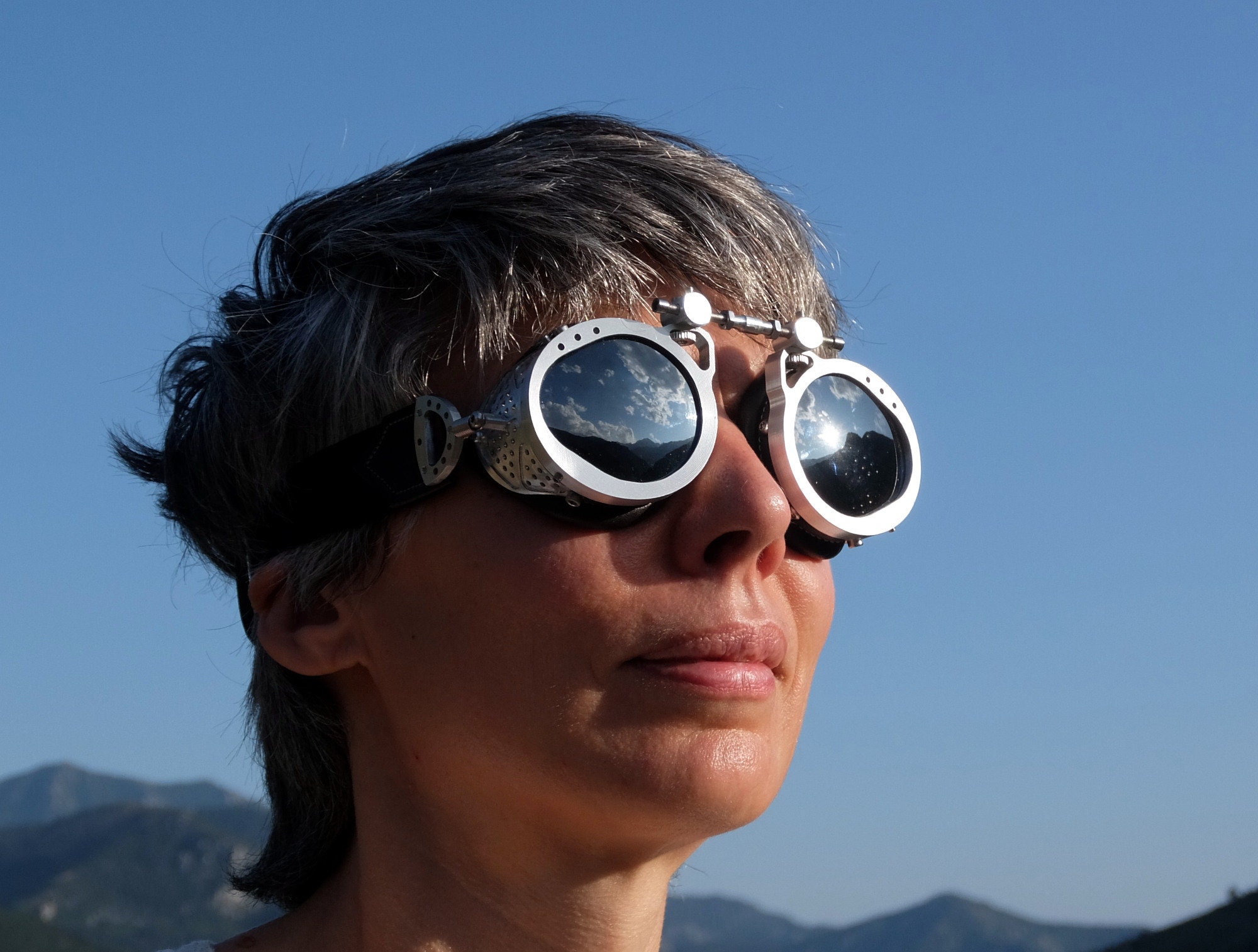 Gafas Steampunk para hombre y mujer - Gafas de sol retro para steampunk  Outfit I Cyberpunk Burning Man, Carnaval, Halloween, Accesorios para  Fiesta, Accesorio para Festival y Disfraz de Carnaval : 