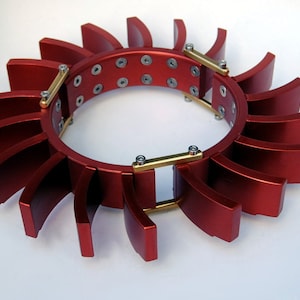 Tour de cou à turbine d&#39;avion futuriste