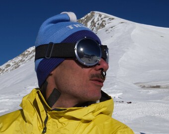 bug eyed oversized snowboarding snow GOGGLES, gunmetal, mountaineering burning man
