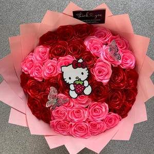 Ewiger Rosenstrauß Hello Kitty