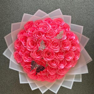 Eternal rose bouquet w sunflower