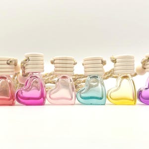 Car Diffuser - Heart Shaped, Vegan Fragrances, Refillable Air Freshener, Choice of Scents