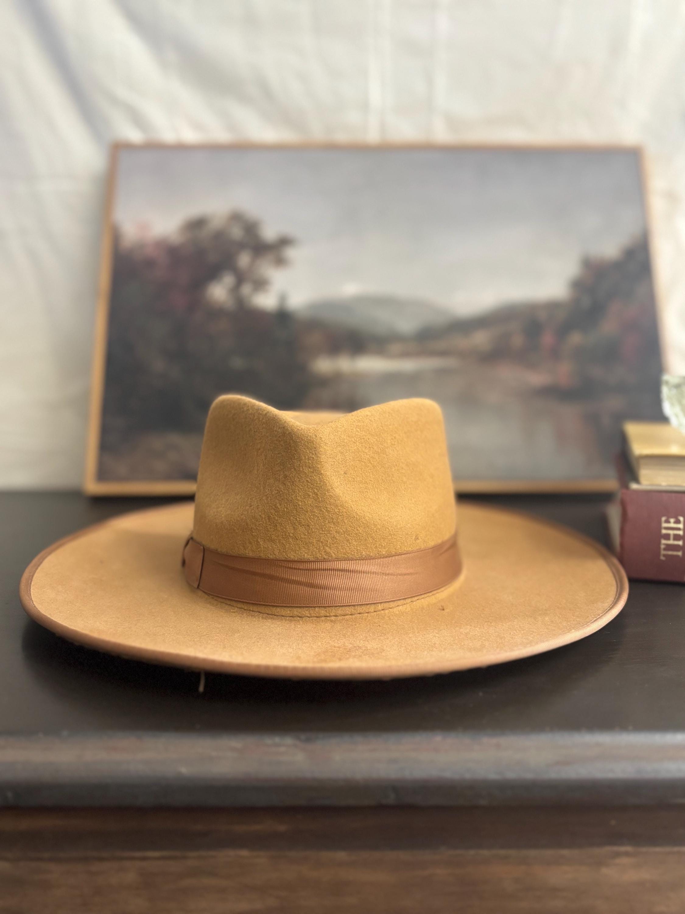 Lack of Color Teak Wool Rancher Boater Hat Brown small (55cm) Free People Lack of Color Rancher Boater Tan Australian Wool  main image 3