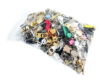 Sale 2 Pounds Mixed YKK Loose Slider/Pull Original Zipper Repair Kit Solution for Sewer Crafter's Special