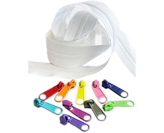 Continuous Chain Zipper by The Yard YKK® #5 Nylon Coil Colorful with L