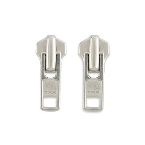 YKK #8 Automatic Lock Zipper Slider – Metal Zipper Repair Kit, 2/Pack Aluminum