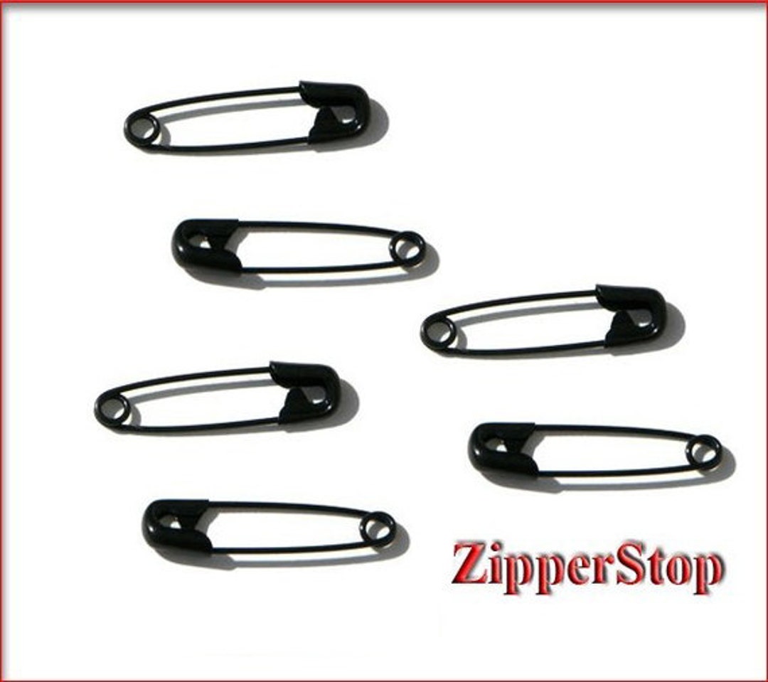 BLACK SAFETY PINS144 Safety Pins 2 Inch Number 3 Black Etsy