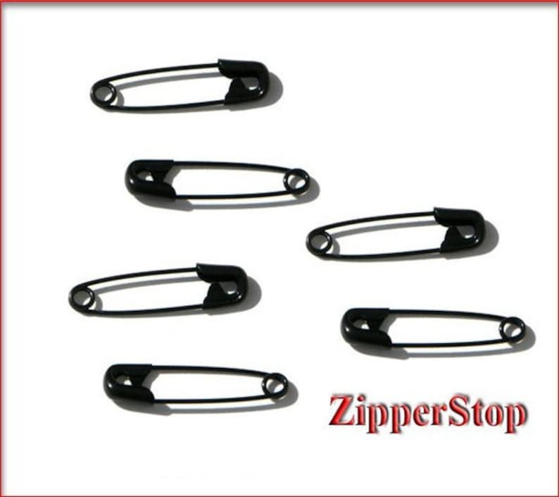 BLACK SAFETY PINS144 Safety Pins 2 Inch Number 3 Black Etsy