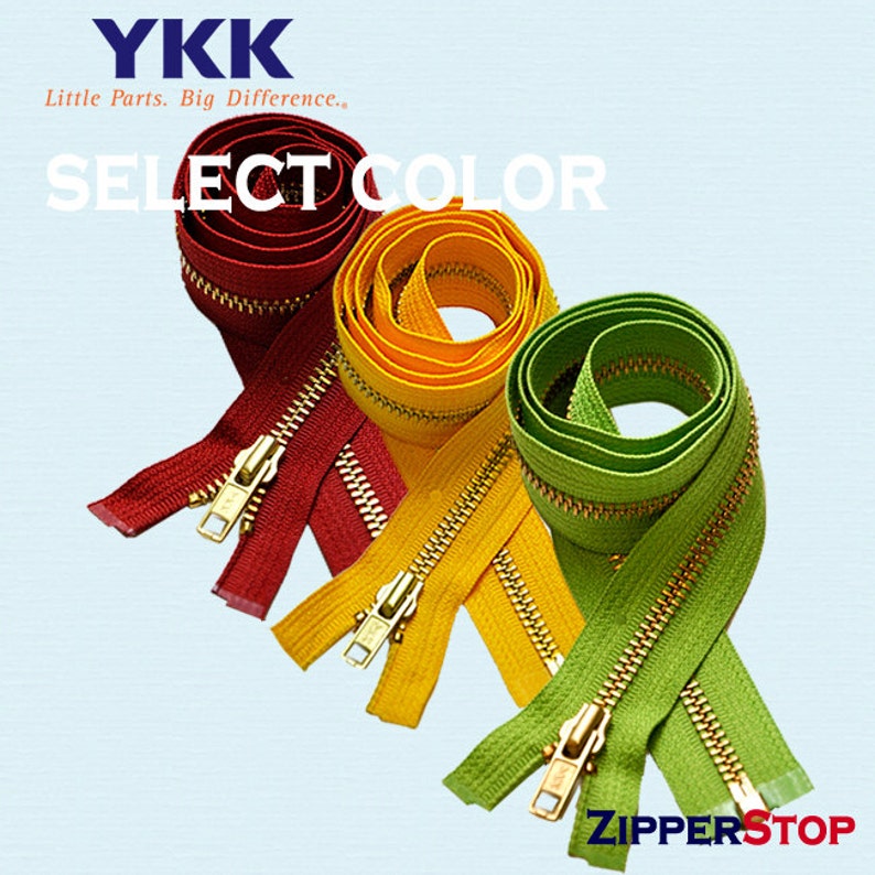 WHOLESALE YKK zippers36 inches YKK Brass Metal Teeth Zipper Etsy