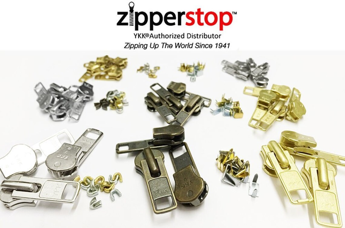 Zipper Repair Solution Kit Metal YKK® Assorted 29 Sets of 3 Etsy Canada