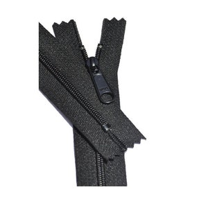 YKK Black or White 4.5 Handbag Nylon Coil Extra-Long Pull Zipper 10 Zippers Per Pack. Choose Your Length image 4