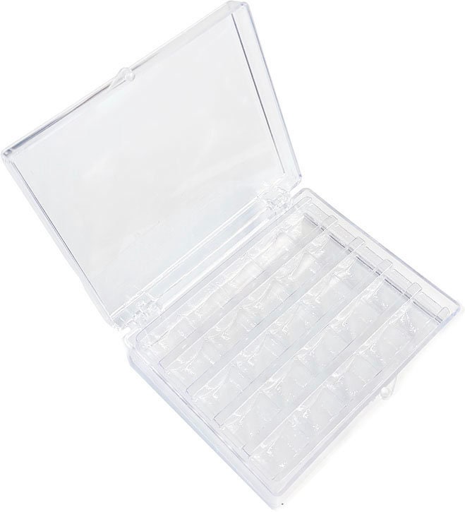 Spulenbox Für Nähmaschine – 25-Fach Aufbewahrungskasten Transparent Für Nähgarn & Spulen