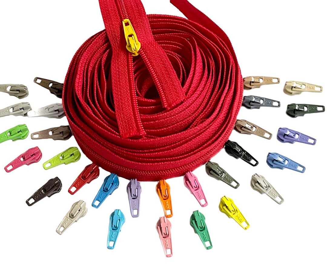 Continuous Zipper Chain YKK 3 Nylon Coil by the Yard With Automatic