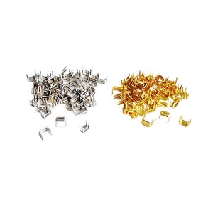 25 Zipper Repair Solution -YKK Bottom Stoppers for Zipper #3 Teeth Chain only - Color Aluminum or Brass