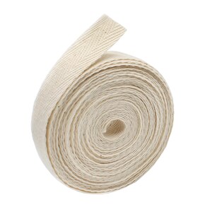 Natural Cotton Twill Tape - Earth Friendly, Sewing & Crafting - 5 Yards 1/2"