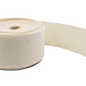 Natural Cotton Twill Tape - Earth Friendly, Sewing & Crafting - 5 Yards 1"