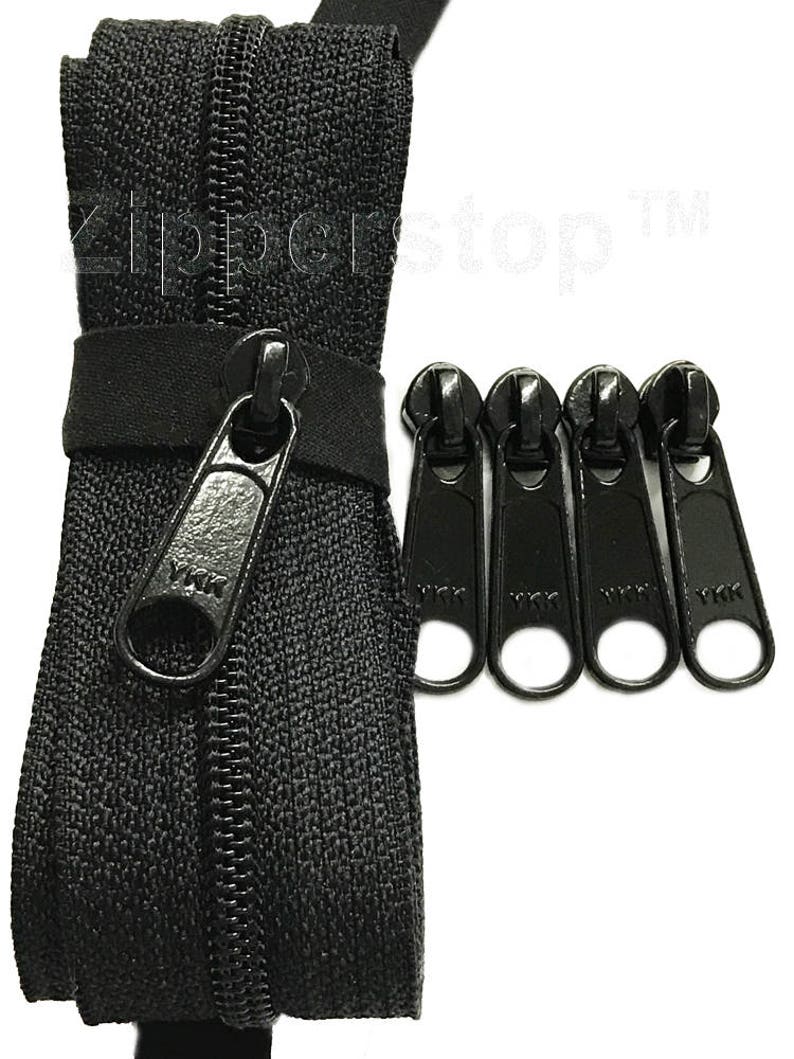 YKK Zippers by Yard 4.5 Coil Zippers Chain With Pulls Made Etsy Australia
