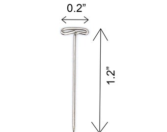Precision Point Prym Dritz Number 20 Steel T-pins 1/2 Lb Box