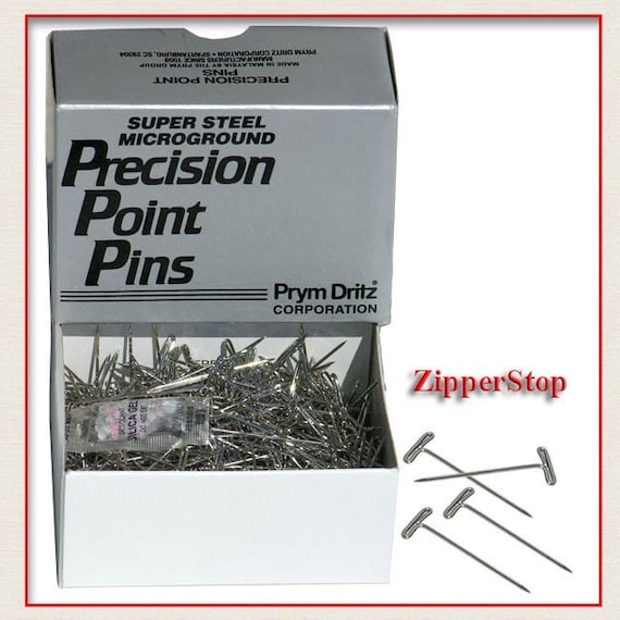 Number 24 Steel T-pin Prym Dritz 1 1/2inch ,1/2 Lb Box SUPPER STEEL  MICROGROUND Buy as Many as You Need 