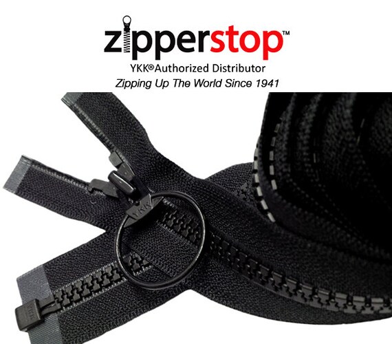 YKK ® #5 Vislon Molded Plastic Zippers Closed Bottom 5″ to 36” Color Black YKK ® #5 Vislon Molded Plastic Zippers Closed Bottom 5″ to 36” Color Black