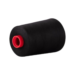 Peut inclure: Une bobine de fil noir avec une bobine en plastique rouge.