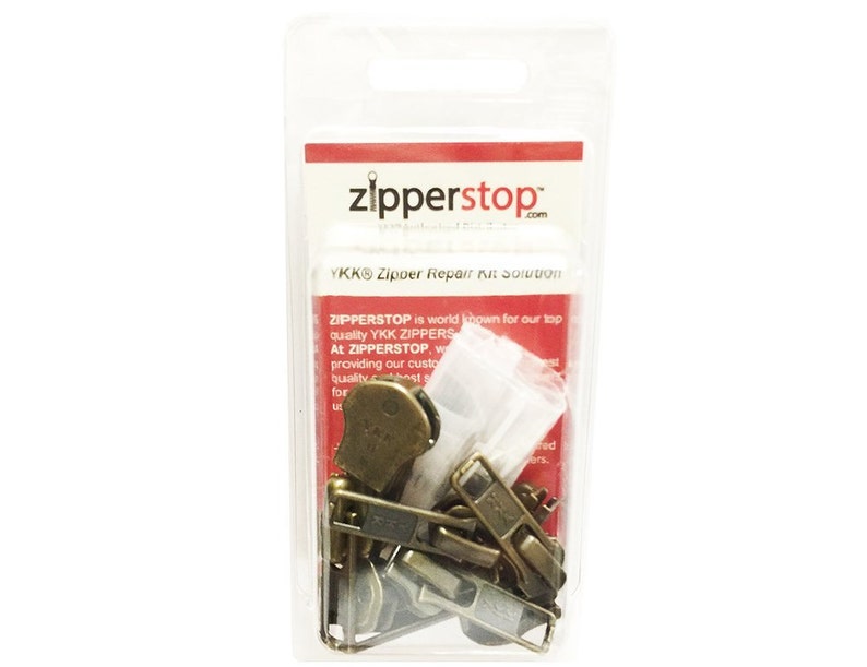 Zipper Repair Kit Solution 8 Sets of YKK® Sliders Assorted Etsy