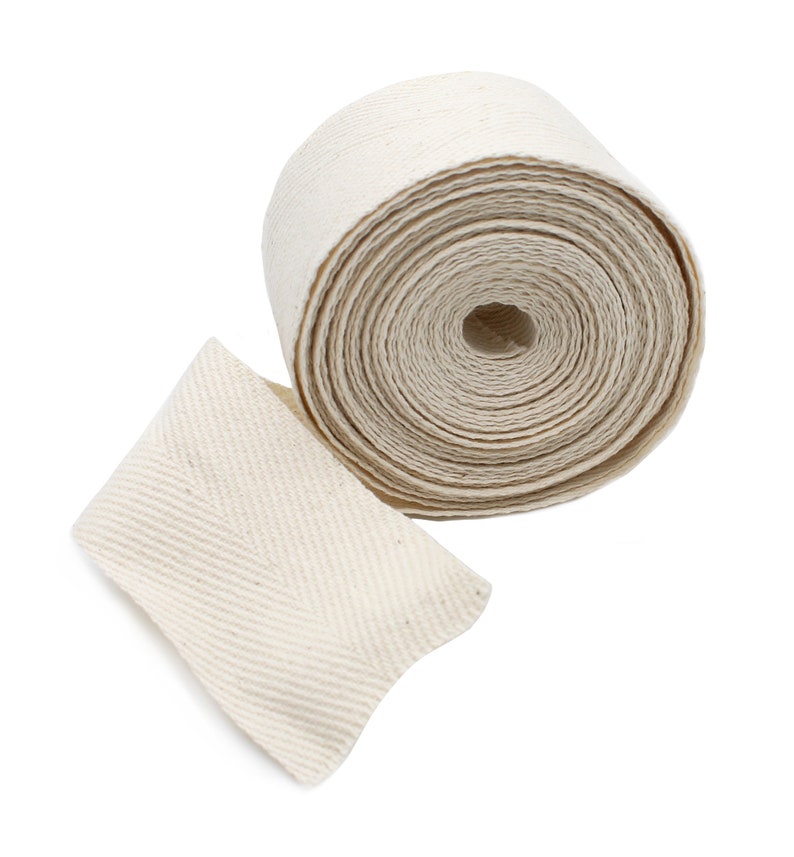 Natural Cotton Twill Tape - Earth Friendly, Sewing & Crafting - 5 Yards 1 1/2"