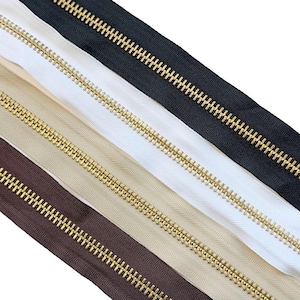 YKK # 10 Messing Metal Endlosreißverschluss, schwere Qualität, Massenware